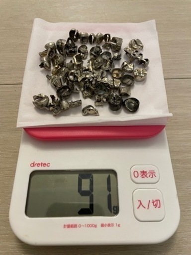 除去冠　歯科用金属　金パラ　91g