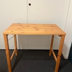 【完了】無印 パイン材テーブル 折りたたみ 無印良品 IKEA