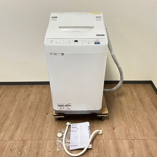 定価62800円 2022年製 洗濯機 SHARP 5.5kg ES-T5E9 全自動洗濯機