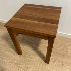 【美品】無印良品 木製サイドテーブル ベンチ ウォールナット