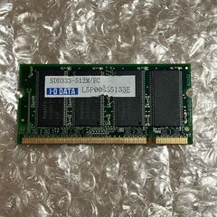 ジャンク品　ノートパソコン用メモリ　PC2700 DDR333　...