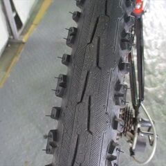 D505★16800円★　折りたたみ中古自転車　CHEVROLET　黒【26インチ　マウンテン　サス動き難あり】 