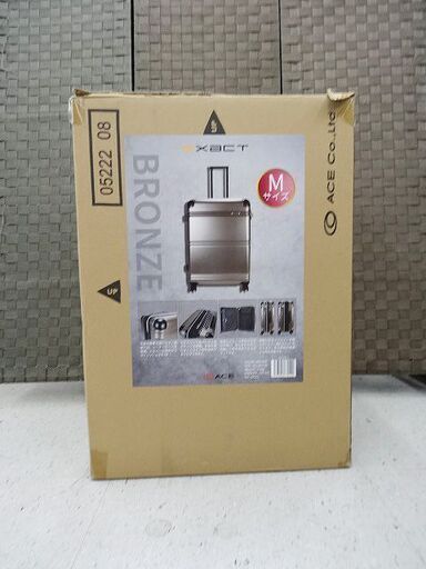 【恵庭】☆未使用品☆ACE スーツケース EXACT ブロンズ 57-67L PayPay支払いOK！
