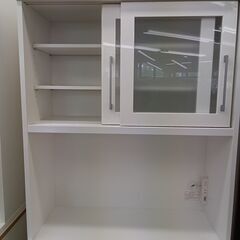 ☆ジモティ割あり☆ 食器棚 ホワイト H190×D50×W90 クリーニング済み