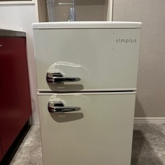 Simplus 冷凍冷蔵庫　85L ホワイト