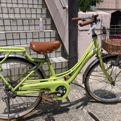 [決まりました]子供用自転車 黄緑/女の子用　サイズ20 