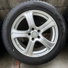 フーガ　社外　アルミ　18インチ スタッドレス付き（ブリザックVRX2）