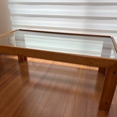 【値下げ】リビングテーブル  ガラステーブル　