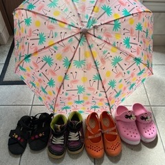 17㎝☆キッズ靴&傘