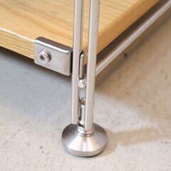 無印良品(MUJI)の人気のオーク材×ステンレス 3段2列ユニットシェルフ