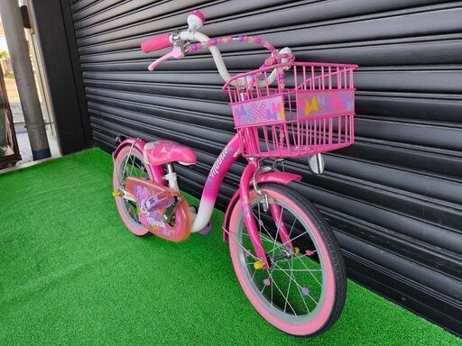 【子供用自転車12インチ】ides アイデス ミニーマウス ポッピン リボン【引取限定・現状渡し】三重県