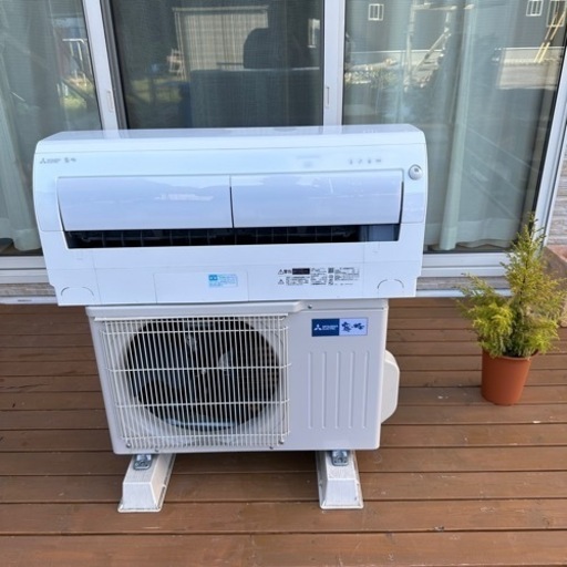 【極美品】2022年製三菱 MSZ-BKR2222-W エアコン 霧ヶ峰 BKRシリーズ ピュアホワイト2.2kw