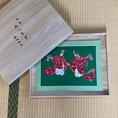 熱田神宮の木箱、額に入っていた絵画