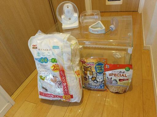 (終了)ハムスター飼育セット60cm　GEXグラスハーモニーマルチ600
