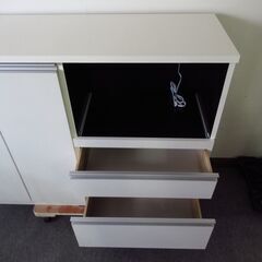 入江木工 レンジボード レンジ台 食器棚 スライド棚 キッチン