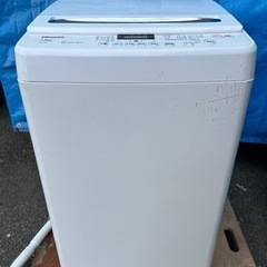 Hisense 洗濯機7.5kg お譲りします！　配送可能