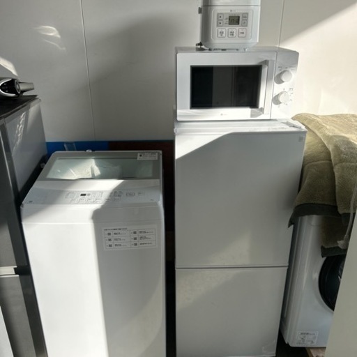 ☆生活家電一式☆冷蔵庫洗濯機2022年製☆レンジ2023年製炊飯器2021年製☆早い者勝ちです☆