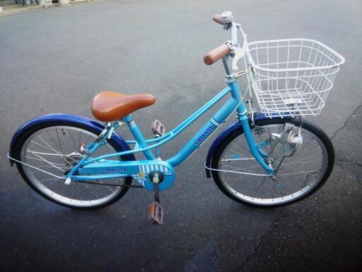 20インチ　女の子自転車　水色/青