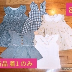 【新品未使用】80 ベビー服　ワンピース　チュニック　トップス