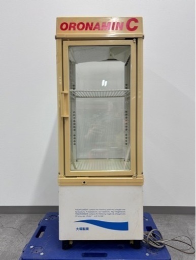 SNT228 レトロ 業務用 冷蔵ショーケース サンデン AG-102F-B ドリンクケース 店舗 小型 現状品