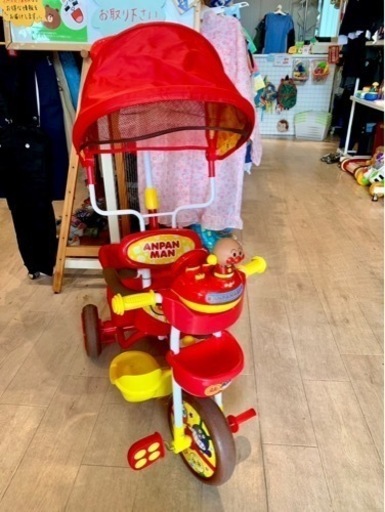 ■店頭引取限定■美品☆アンパンマン　三輪車♪定価20900円