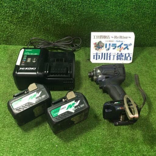 HiKOKI WH36DC 充電式インパクトドライバー バッテリー2個付き【市川行徳店】【店頭取引限定】【中古】管理番号：IT0LTERY2T1C