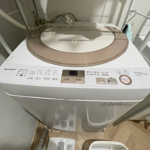 商談中！5/4.5に来れる方3000円でお渡しします！SHARP　縦型洗濯機