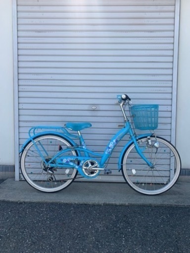 ☆前後タイヤ中古品☆   22型　ジュニア用シティーサイクル　防犯登録料込価格︎‼︎