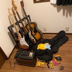 エレキギター、ギター、ベースフルセット