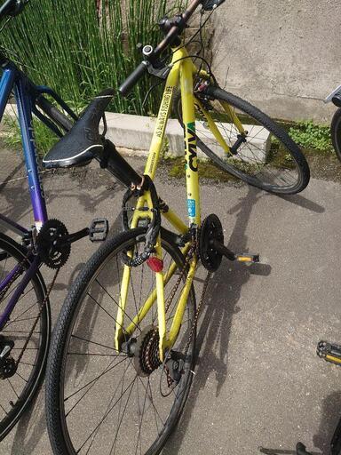 自転車 クロスバイクお話中