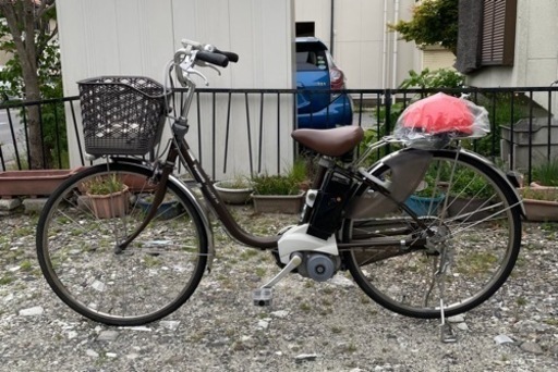 中古 パナソニック 26インチ 電動アシスト自転車 17.6Ah大容量バッテリーと充電器付き