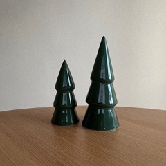 クリスマスツリー オブジェ2個セット