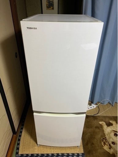 ヤフオク出品中✋美品✨ 高年式【１５３ℓ】❣️ほぼ未使用✨東芝ノンフロン冷凍冷蔵庫【２０１８年式】:型名GR-M15BS（W）家電 キッチン家電 冷蔵庫