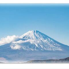 お風呂ポスター。マグネットシート製　晴天の富士山！