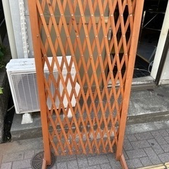 ７日PM～引取り可　木製　アコーディオン　パーティション