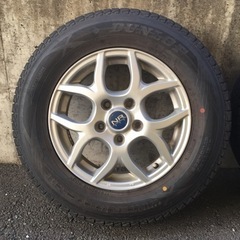 スタッドレス 2018年49週製造 175/80R15 バリ山 パジェロミニ テリオスキッド