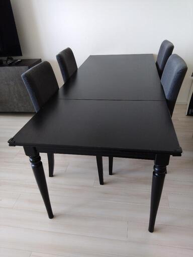 【大幅値下げ】IKEA INGATORP 伸縮性のダイニングテーブル