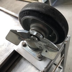 キャスター付作業台　配膳車　移動式作業台