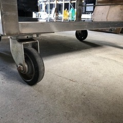 キャスター付作業台　配膳車　移動式作業台