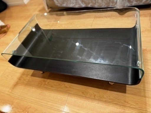 希少 IDC大塚家具 ミラージュ ガラス センターテーブル ミッド