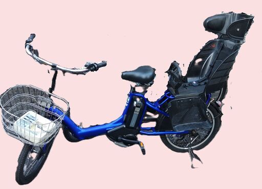 63️土日もお子様と土足のままいろいろなタイプの電動自転車のご試乗可能です。  ️電動自転車・リサイクル専門店　　ご試乗をしてから、ご購入できます。  ２０インチ、チャイルドシート、２人乗り、３人乗り、１人乗り電動自転車  バカ良心的な電動自転車屋１００日間・安心の無料点検・️無料交換保証サービス付き  後ろチャイルドシートを大きめのかごに変更のオプション無料です。  バッテリーは新品の９０％以上の性能です。  １回の充電で３０Ｋ
