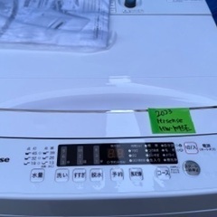 🟧洗濯機50 Hisense 2023年製 4.5kg 大阪府内...