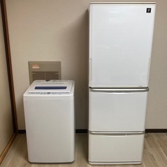洗濯機と冷蔵庫セット SHARP SJ-PW35X AQUA A...
