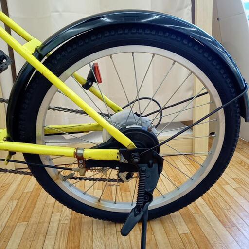 ☆ジモティ割あり☆ 折りたたみ自転車 ギア付き 20インチ イエロー