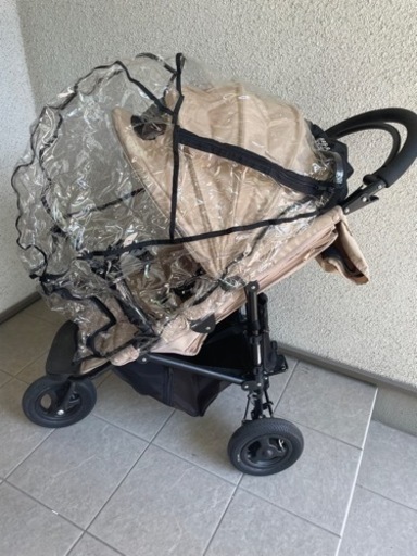 FU1774】☆CABOOSE 二人乗りベビーカー 黒 ブラック ベビー用品