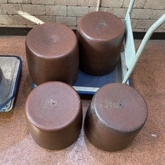 陶器テーブル5点セット ガーデニングテーブル イス 焼物 陶器製 アンティーク  