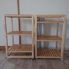 家具 収納家具 棚 IKEA シェルフ×2 セット