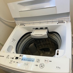 東芝 4.5kg 全自動洗濯機　ピュアホワイト TOSHIBA ...