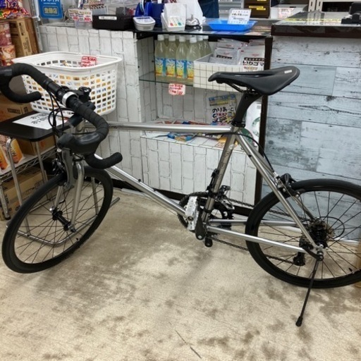 7/12 値下げ!!超美品FUJI BIKE フジ Helion R ヘリオン 20インチ ミニベロ  シルバー クロモリ950
