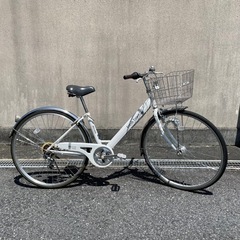 🌻お譲り先決定🌻26インチ6段変速オートLEDライト白の整備済み自転車